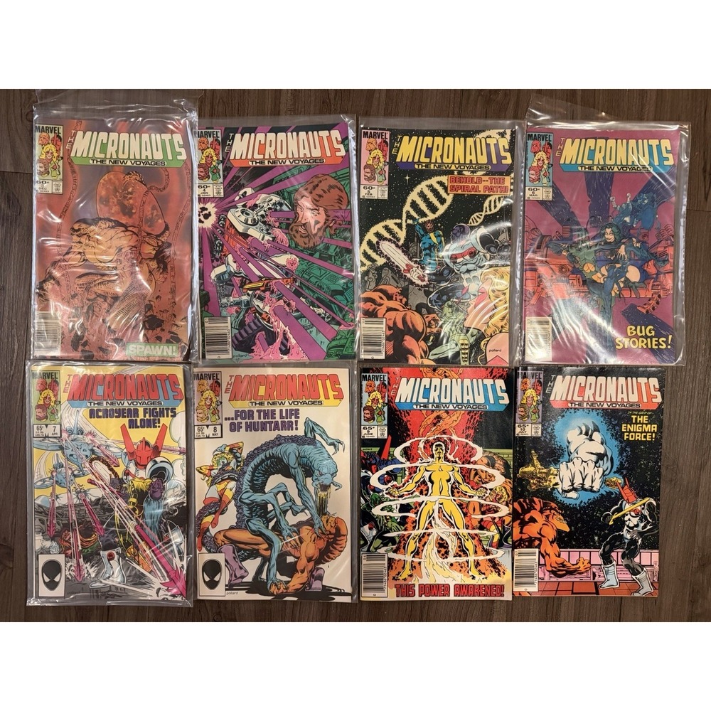 Marvel The Micronauts The New Voyages Comic Books Lot #3 4‎ 5 6 7 8 9 10
